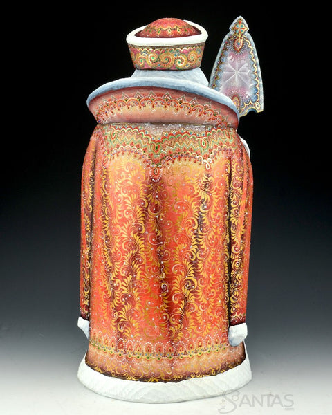 Christmas Red Elegant Russian Santa Claus