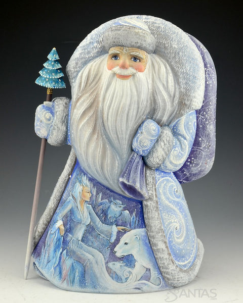 Russian Santa with Snow Queen and Three Scenes