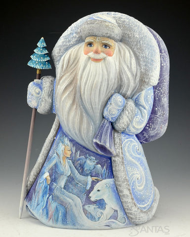Russian Santa with Snow Queen and Three Scenes