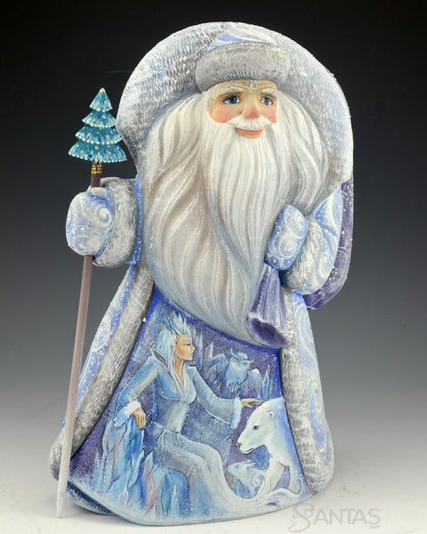 Russian Santa with Snow Queen and Three Scenes