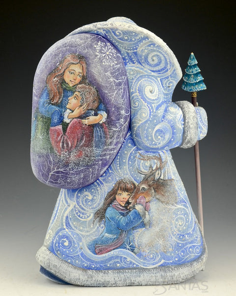 Russian Santa with Snow Queen and Three Scenes