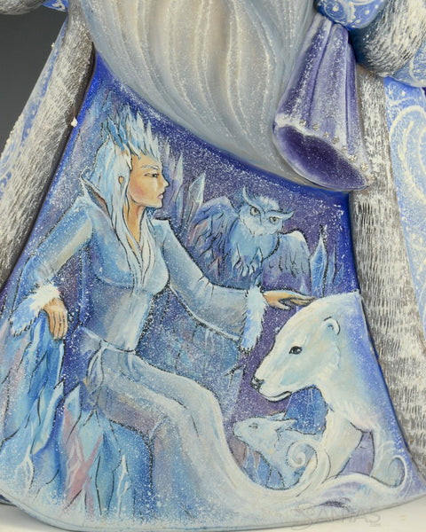 Russian Santa with Snow Queen and Three Scenes