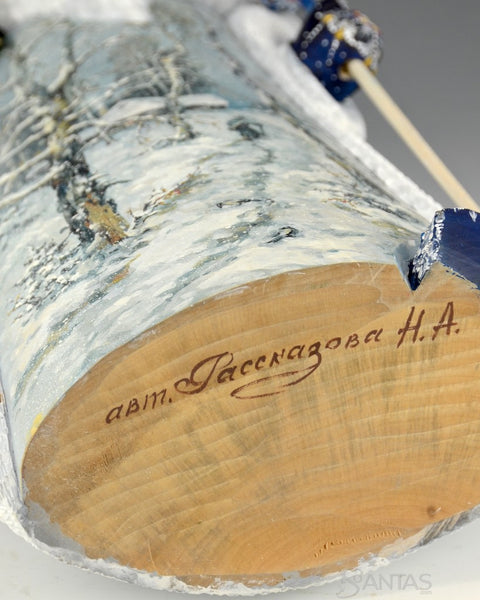 Coming Home for Christmas Scenic Russian Santa