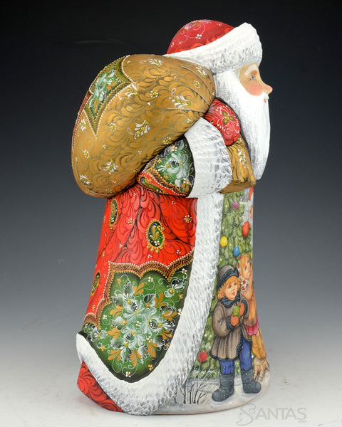 Christmas Traditions Scenic Russian Santa with Children