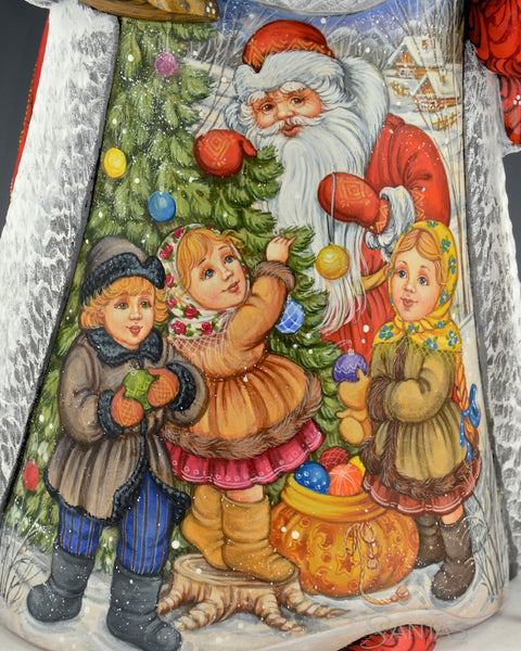 Christmas Traditions Scenic Russian Santa with Children