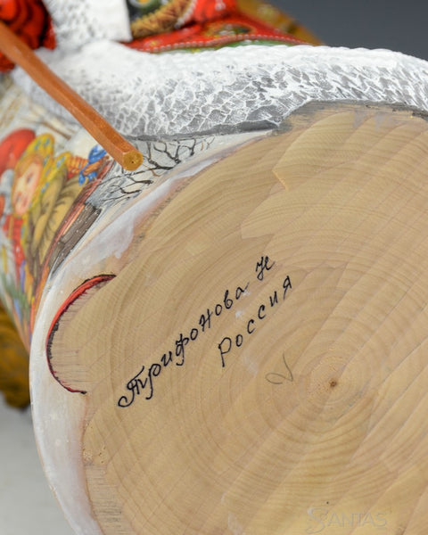 Christmas Traditions Scenic Russian Santa with Children