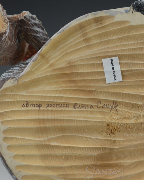 Christmas Bells Scenic Russian Santa with Bear