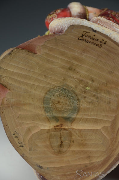 Jeweled Russian Santa with Tree and Lantern