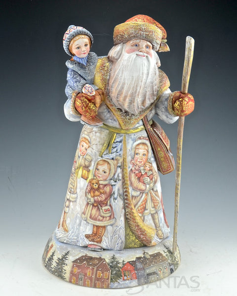 Christmas For the Children Scenic Russian Santa