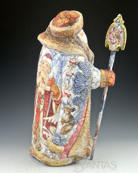 Snow Princess and Wilderness Santa with Bear 14 inches