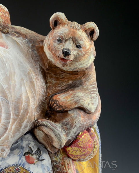 Snow Princess and Wilderness Santa with Bear 14 inches