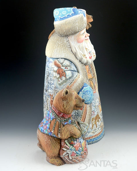 Christmas in The Wilderness Russian Santa with Bears and Scenes