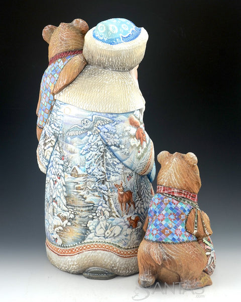 Christmas in The Wilderness Russian Santa with Bears and Scenes