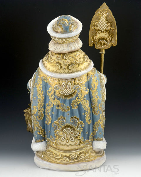 Custom Designed Santa Carving with Beautiful Horse Scene