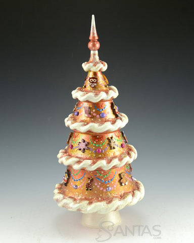 Beautiful Large Gold Decorative Carved Nesting Tree 4 pieces