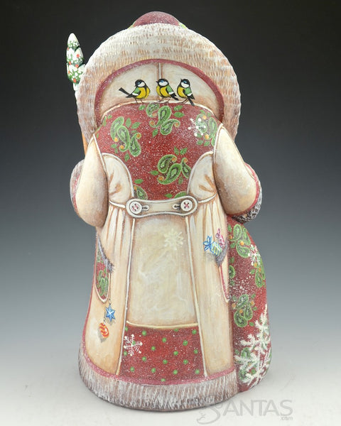 12 inch Russian Santa with Children and Birds
