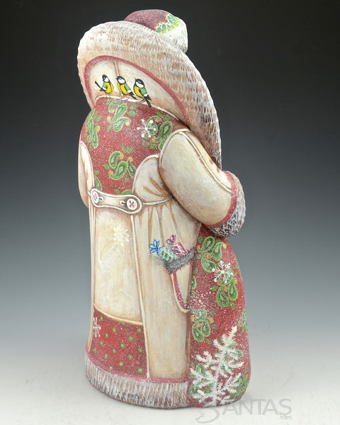 12 inch Russian Santa with Children and Birds