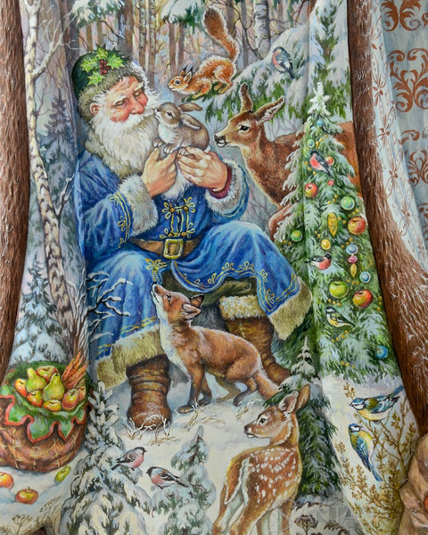 Wilderness Russian Santa with Grandfather Frost and Animals