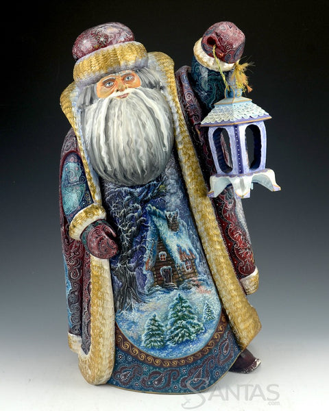 Great Northern Arctic Russian Santa with Marine Wildlife 14 inch