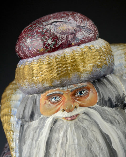 Great Northern Arctic Russian Santa with Marine Wildlife 14 inch