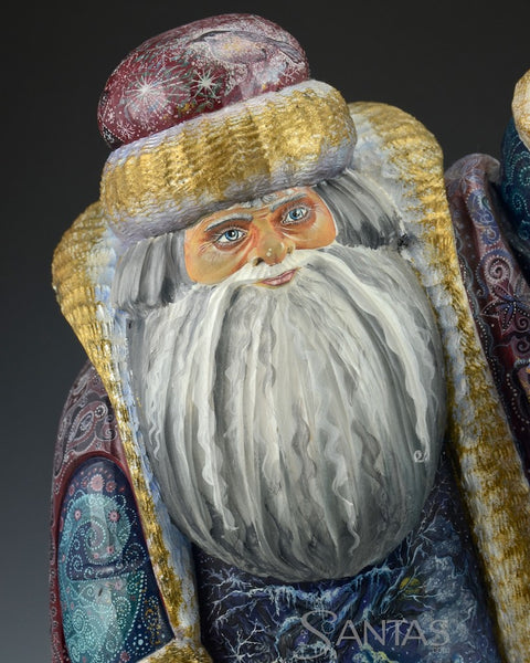 Great Northern Arctic Russian Santa with Marine Wildlife 14 inch