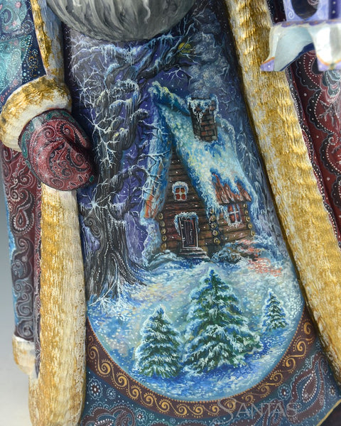 Great Northern Arctic Russian Santa with Marine Wildlife 14 inch