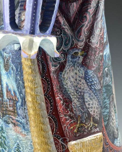 Great Northern Arctic Russian Santa with Marine Wildlife 14 inch