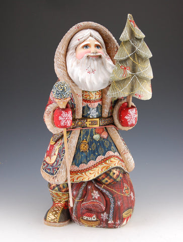 All Things Christmas - Russian Santa Claus Carving