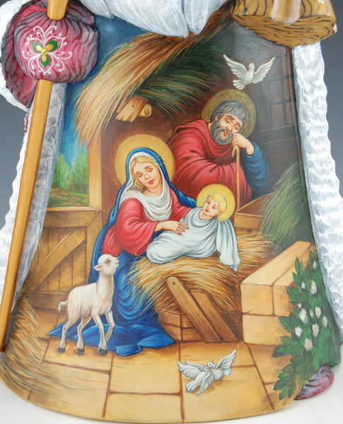 Santa and The Holy Family Nativity - Russian Santa