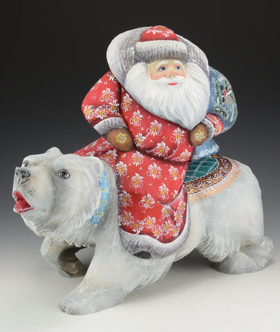 Polar Journey - Russian Santa on Polar Bear