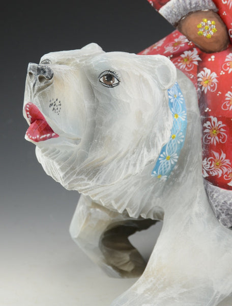 Polar Journey - Russian Santa on Polar Bear