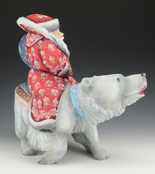 Polar Journey - Russian Santa on Polar Bear