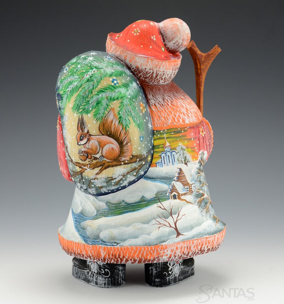 Stout Santa with Troika and Winter Scenes