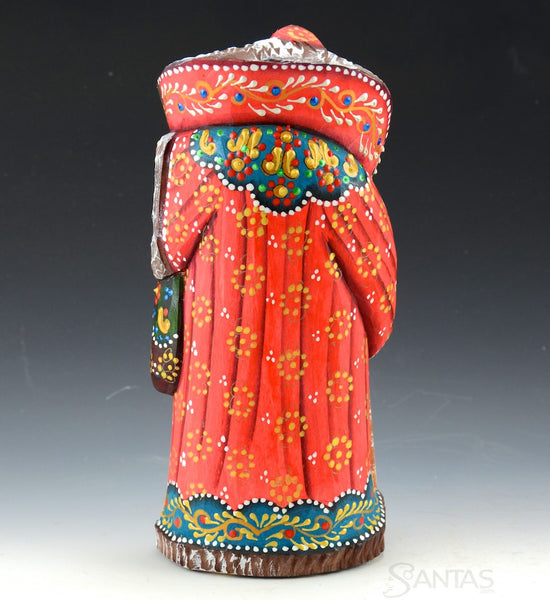 Colorful Santa with Staff and Toybag