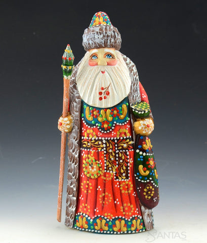 Colorful Santa with Gold Trim