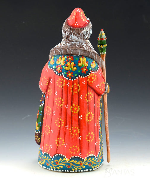 Colorful Santa with Gold Trim