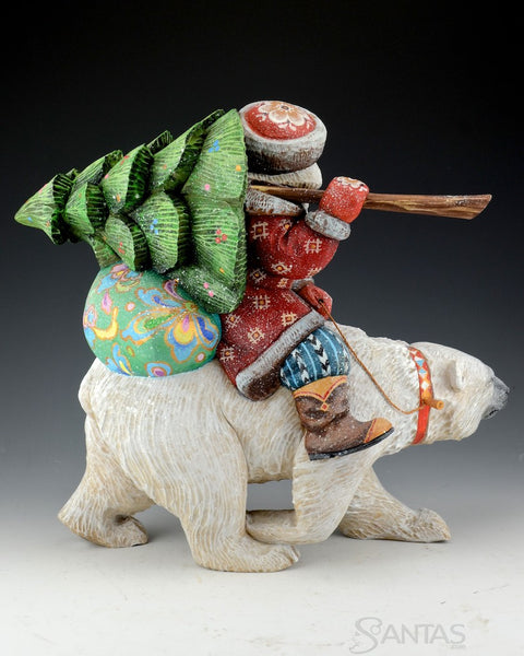 Winter Wanderer Russian Santa and Polar Bear