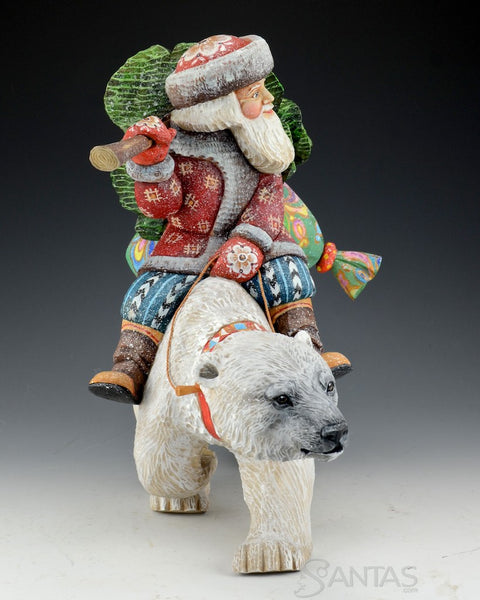 Winter Wanderer Russian Santa and Polar Bear