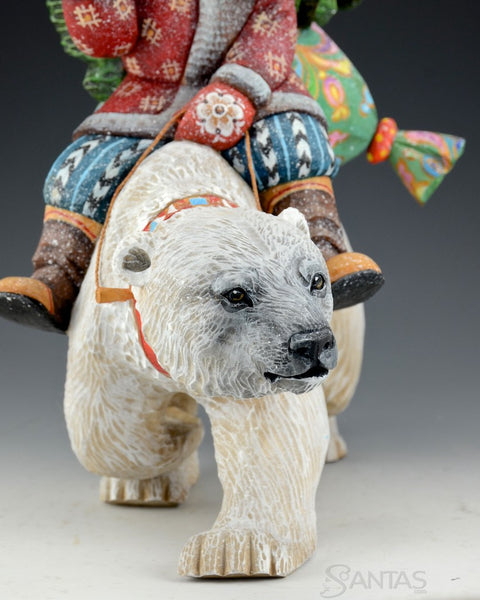 Winter Wanderer Russian Santa and Polar Bear