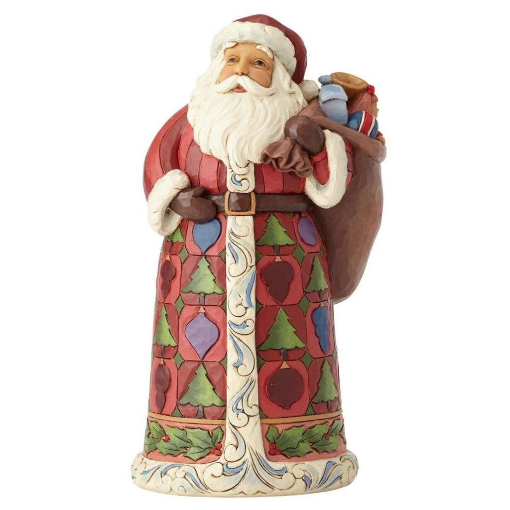 Unboxed - Heart of Christmas God Jul Santa Figurine by Enesco | santas.com