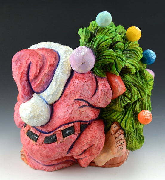 Heartwarming Christmas - Santa and Two Bears by David Sabol