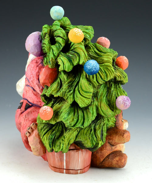 Heartwarming Christmas - Santa and Two Bears by David Sabol