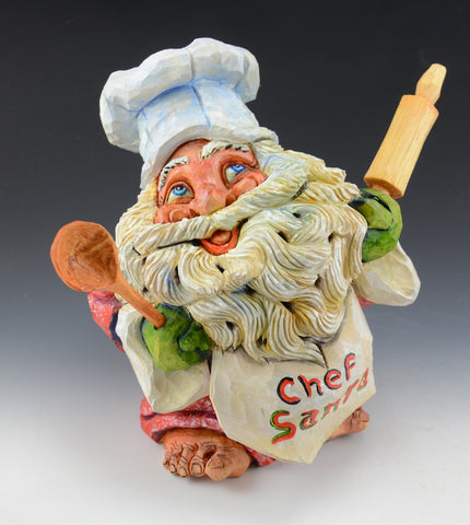 Barefoot Chef Santa by David Sabol