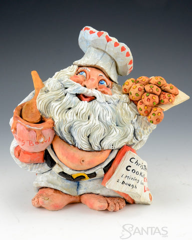Baking Cookies With Christmas Love - David Sabol Santa