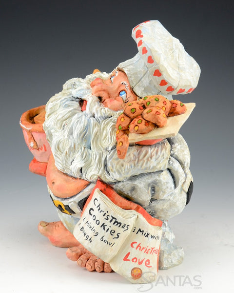 Baking Cookies With Christmas Love - David Sabol Santa