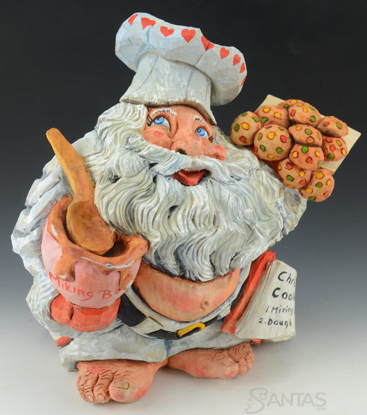 Baking Cookies With Christmas Love - David Sabol Santa