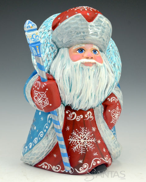 Small Blue and Red Russian Santa