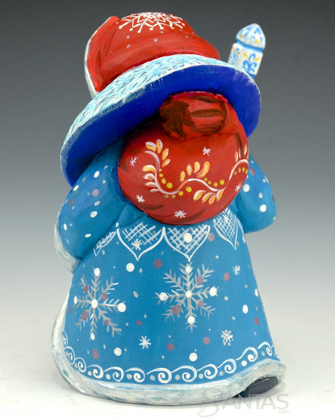 Small Blue and Red Russian Santa