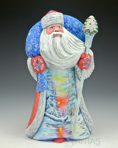 8 inch Windswept Scenic Russian Santa
