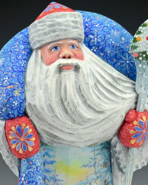 8 inch Windswept Scenic Russian Santa